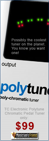 TC Electronic Polytune Chromatic Pedal Tuner