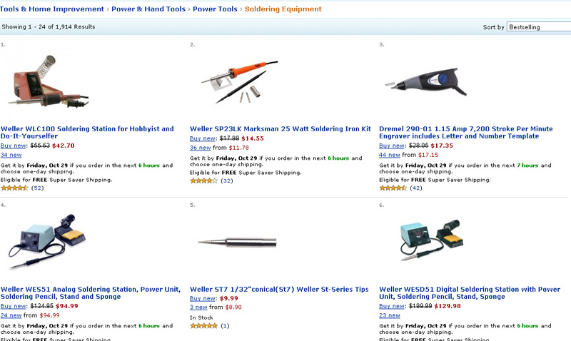 Amazon - 25% off soldering equipment