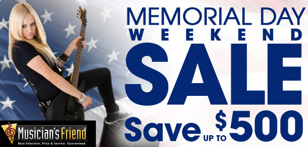 Musician's Friend Memorial Day Weekend Sale Coupon Code!
