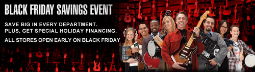 Guitar Center Black Friday/Cyber Monday Deal Update