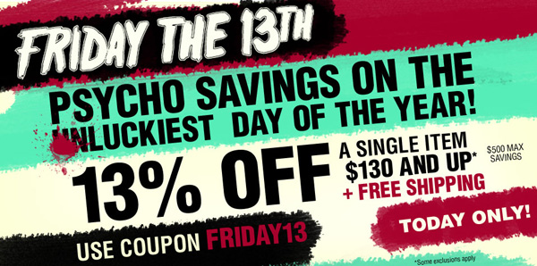 Musician's Friend - Friday the 13th Sale