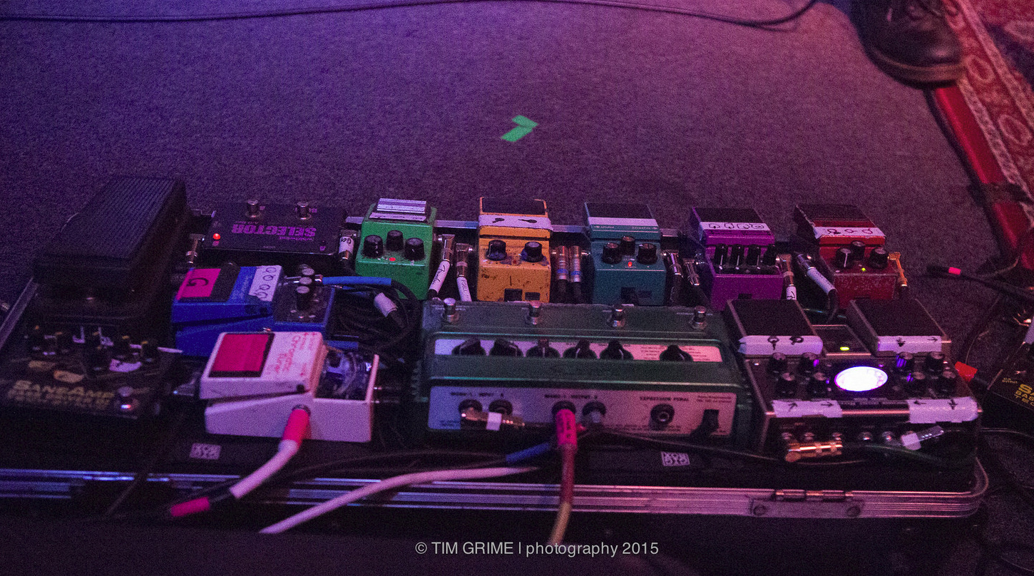 Pedalboard of The Church's Peter Koppes 2015