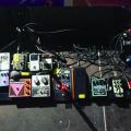 Pedalboard of Graham Lewis of Wire