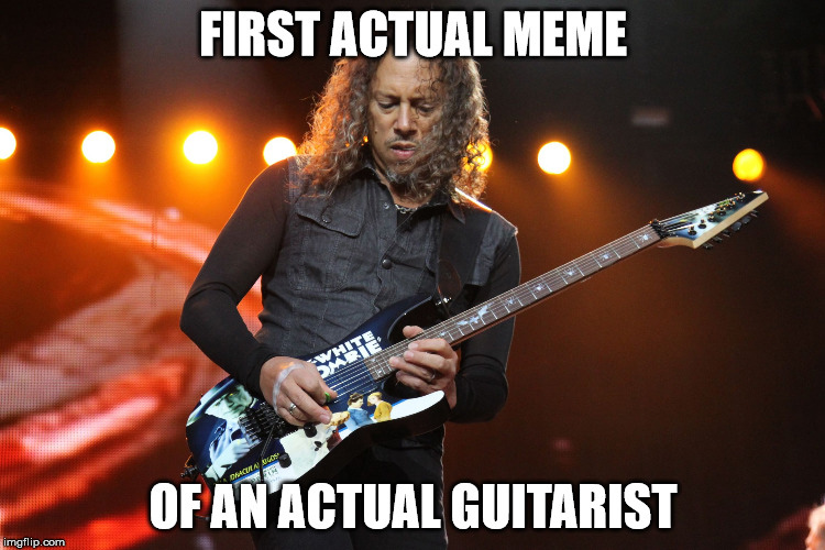 Kirk Hammett - an actual guitar player