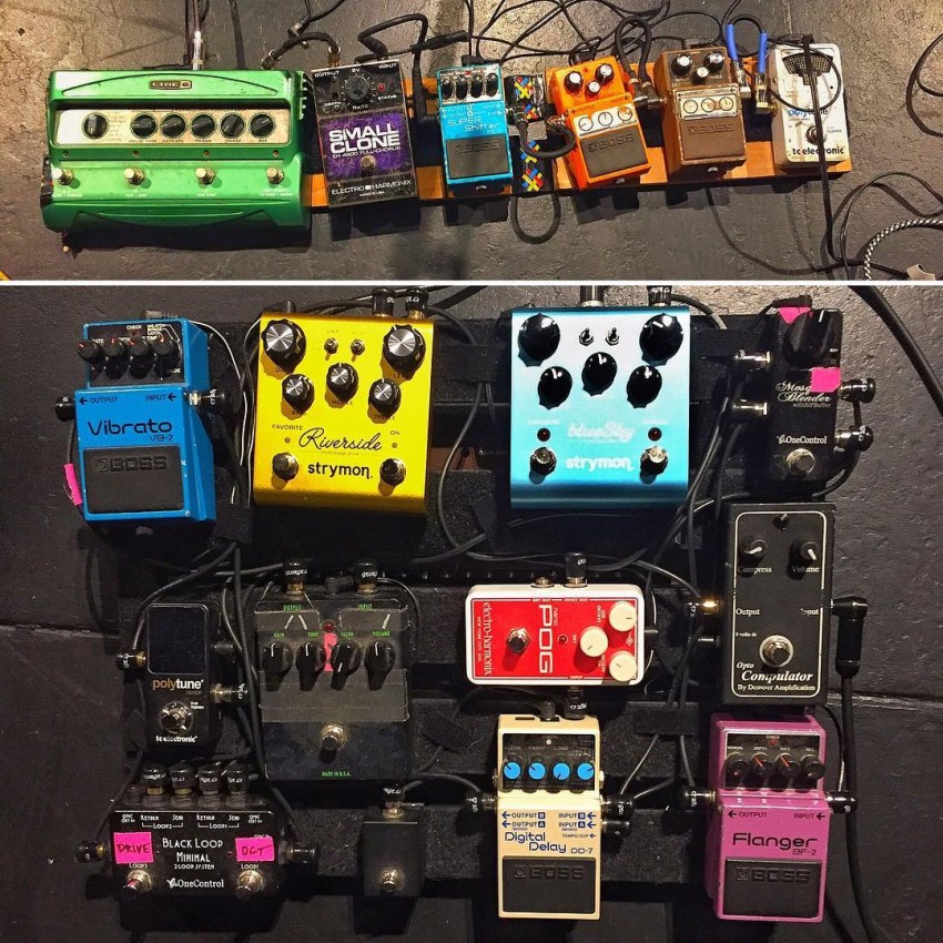 Pedalboards of Pinback!