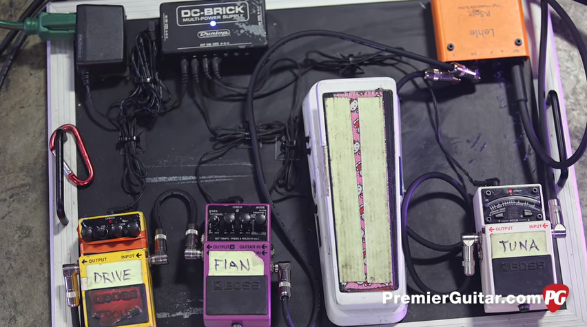 Shaun Morgan and Dale Stewart - Seether Pedalboards
