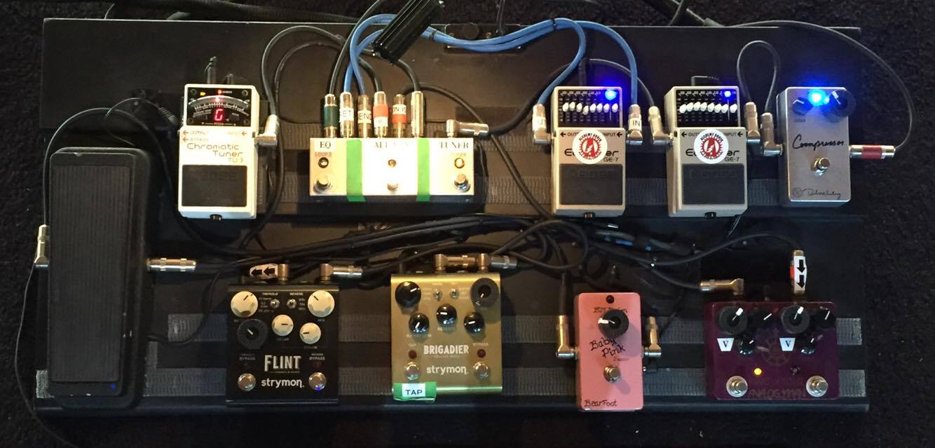 David Bryson - Counting Crows - Pedalboard